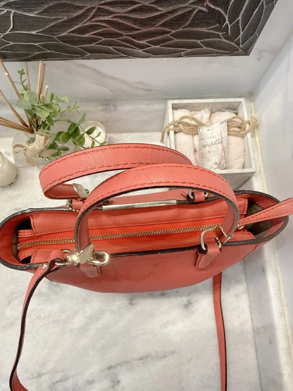EUC Coach Madison Saffiano Leather Mini Tote Bag
